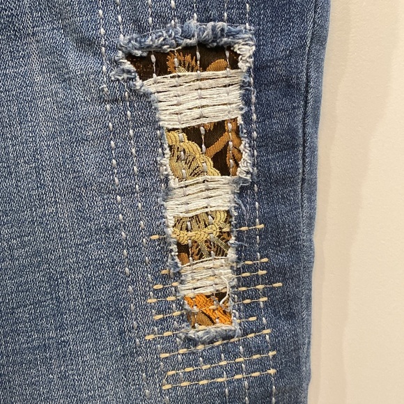 Girlfriend patchwork ankle jeans - Picture 5 of 16